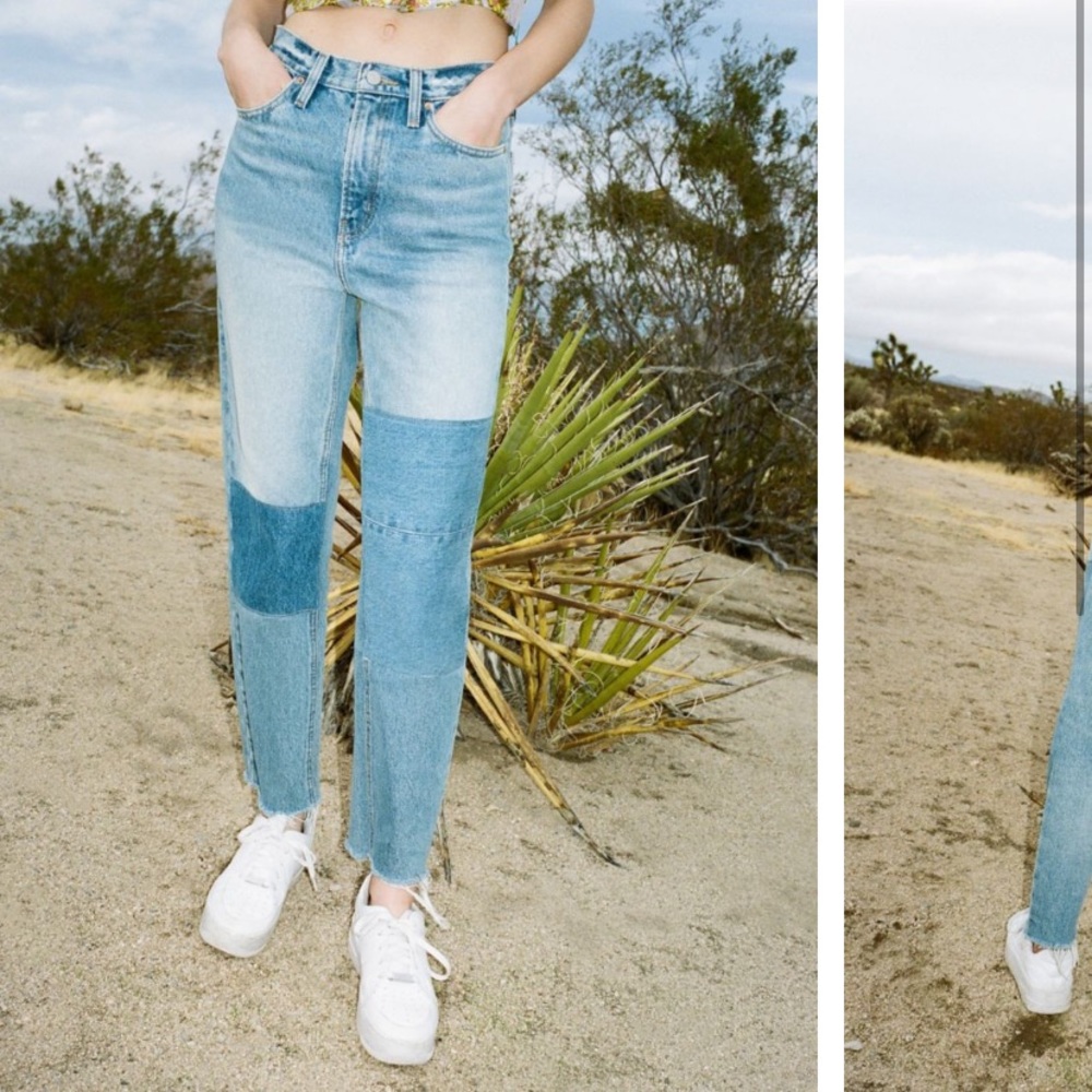 BDG high wasted patch jeans